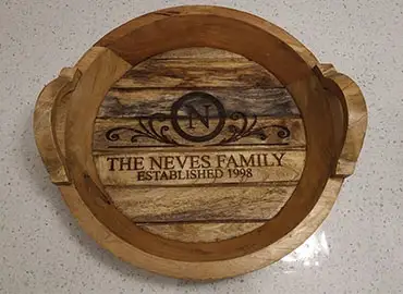 Personalized Lasered Tray